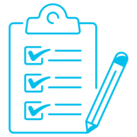 Pictogramme d'une liste terminée Pictogramme d'une liste terminée
