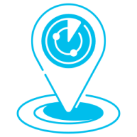 Pictogramme localisation avec radar Pictogramme localisation avec radar